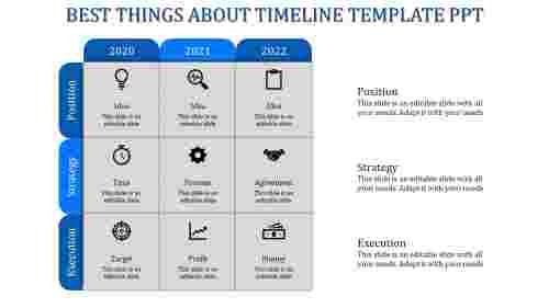 timeline template ppt-Blue